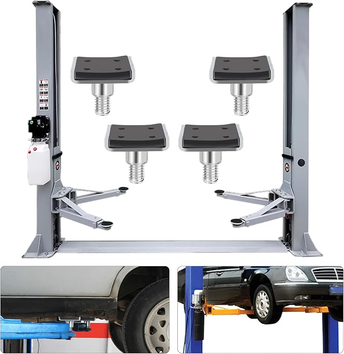 4 Pack Truck Adapter for 2 Post Lift, Hot Dipped Galvanized Steel Lift Pads for - Image 2