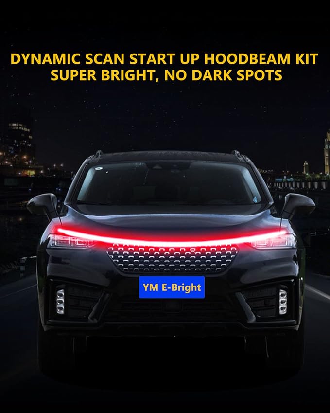 YM E-Bright Led Hood Light Strip Exterior Car Led Strip Light Waterproof - Image 5