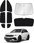 Windshield Sun Shade for 2018-2023 Volkswagen VW Tiguan Side Rear Window Shade by Canvcle