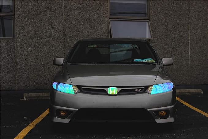 LED LIGHT 12 by 48 inches Self Adhesive Shiny Chameleon Headlights Tail Lights - Image 5