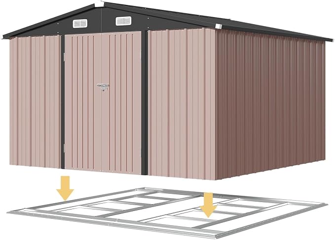 Aoxun 10x10 FT Shed Outdoor Storage Shed - Image 8