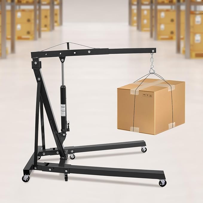 Folding Engine Crane 1 Ton Folding Engine Hoist 2200lbs Heavy Duty Hydraulic - Image 7