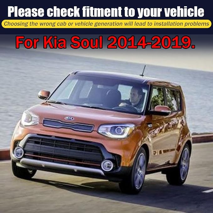 Rain Guards for Kia Soul 2014-2019, Tape-on Side Window Deflectors for Kia Soul - Image 6