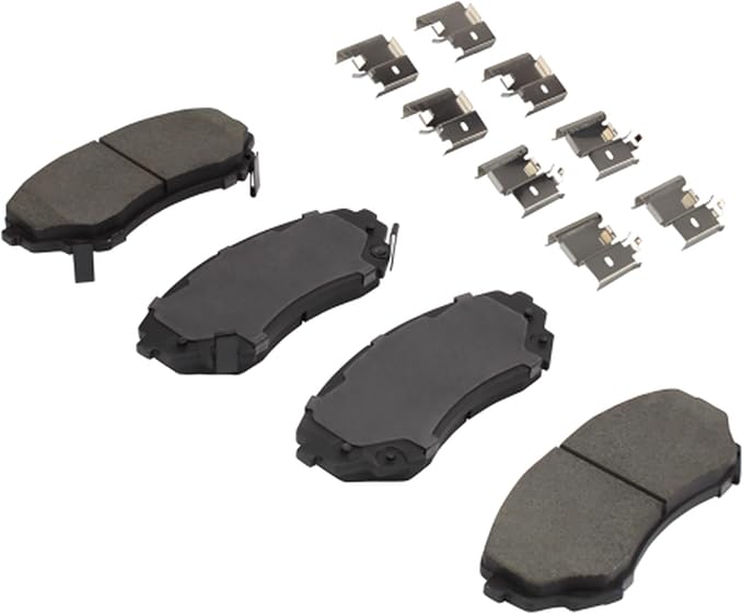 Premium Semi-Metallic Front Brake Pads Compatible - Image 2