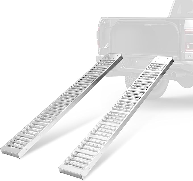 Rockland 72" x 9" Steel Truck Ramps, 1000 LBS Capacity, Portable Trailer Ramps by Rockland