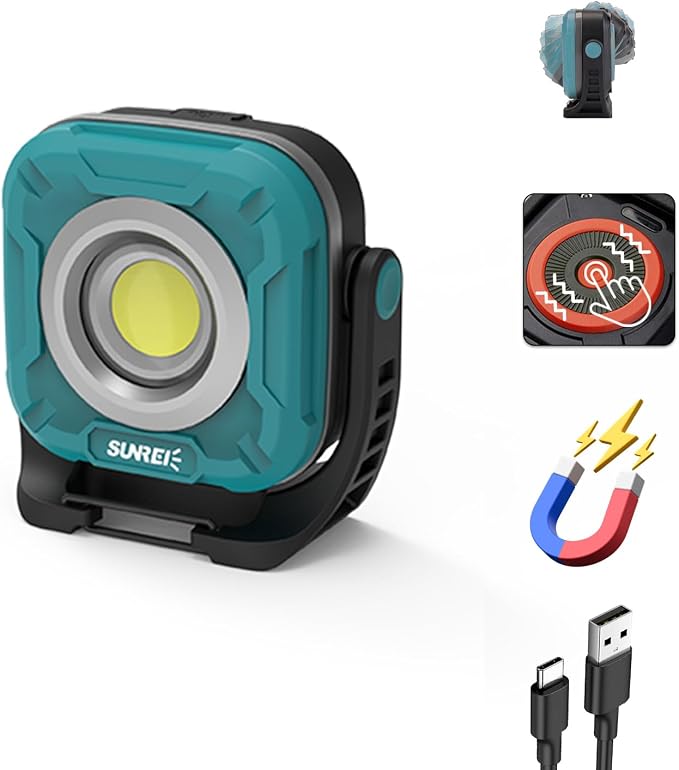 SUNREI 1300LM LED Magnetic Work Light by SUNREI