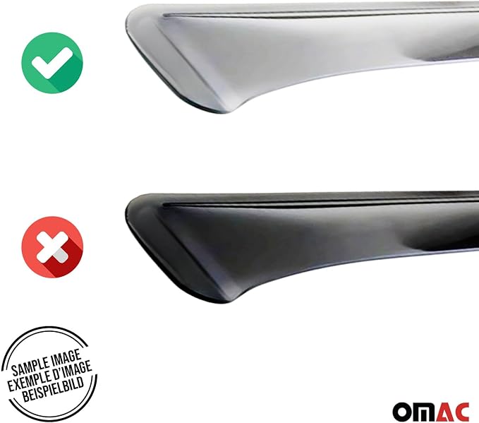 OMAC Window Visor Vent Rain Guard Deflector - Image 8