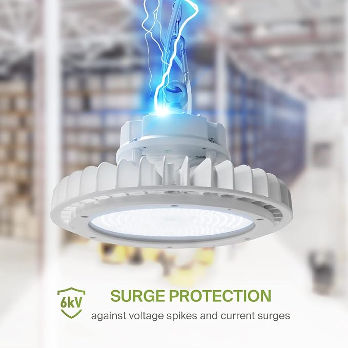 ASD LED High Bay UFO Light Fixture, Commercial Shop Lighting | Dimmable - Image 5