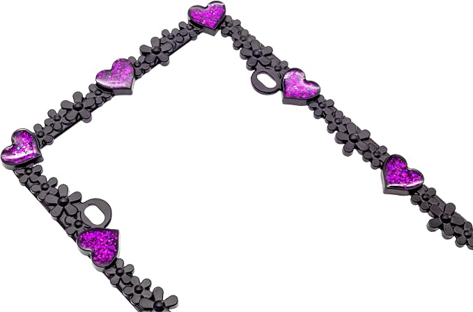 Creathome 3D Shining Daisy Heart License Plate Frame from Pure Zinc Alloy Metal - Image 7