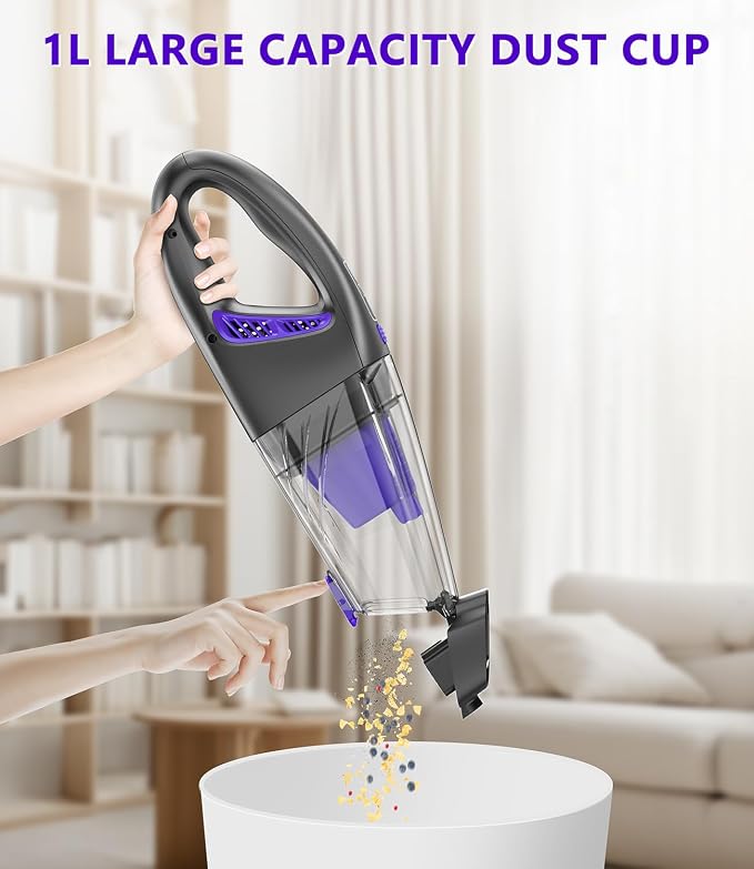 Handheld Car Vacuum Cordless, 18000Pa 160W Car Vacuum Cleaner, 30Min Powerful - Image 7