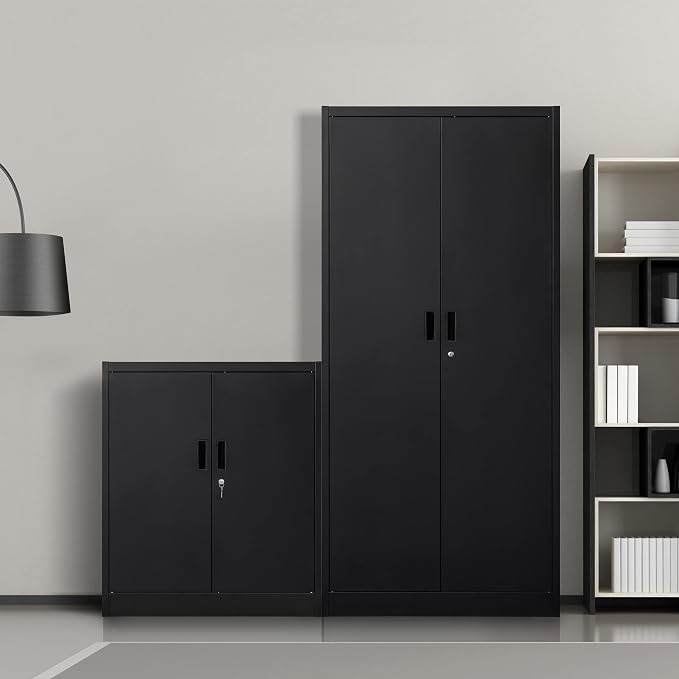 Metal Storage Cabinet, 36.2" H Locking Storage Cabinet - Image 7
