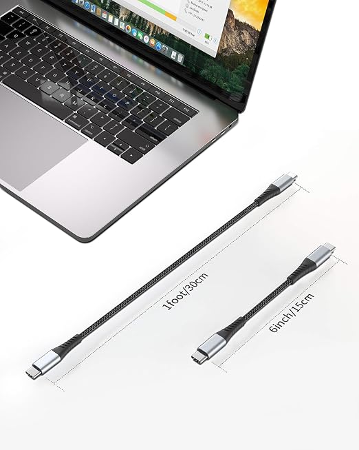 1FT USB C to USB C Cable, Samsung Galaxy S25 A16, Moto G8, Google Pixel - Image 7