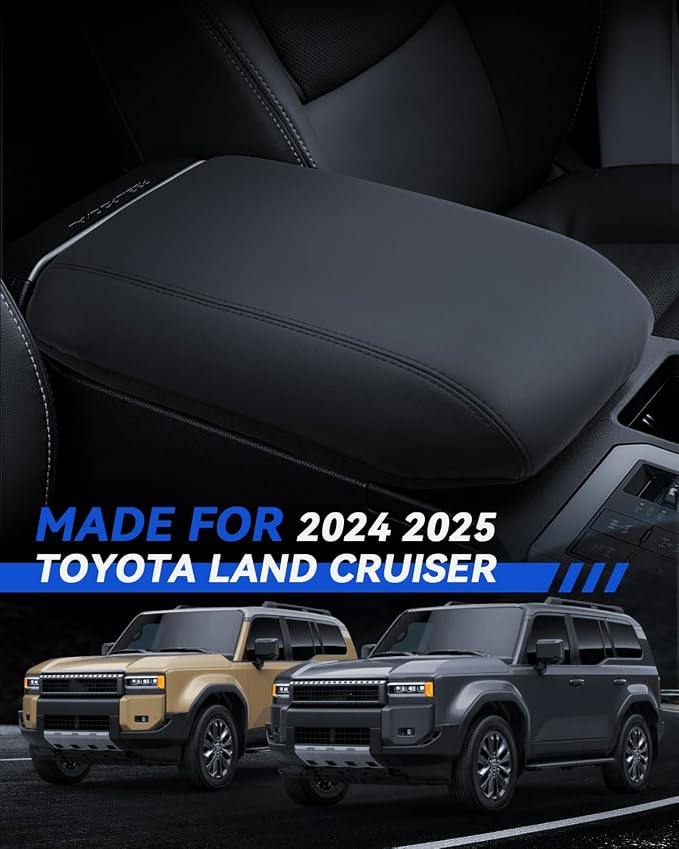 Armrest Cover for Toyota Land Cruiser 2024 2025 Accessories Center Console - Image 2