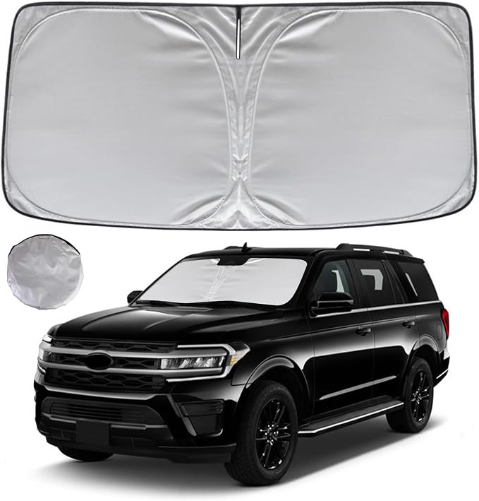 KAYZT Windshield Sun Shade for 2018-2025 Ford Expedition Foldable Sunshade by KAYZT