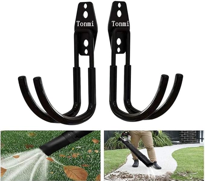 2Pcs Leaf Blower Hanger for Garage, Chainsaw Holder Wall Mount, Power Hedge - Image 3