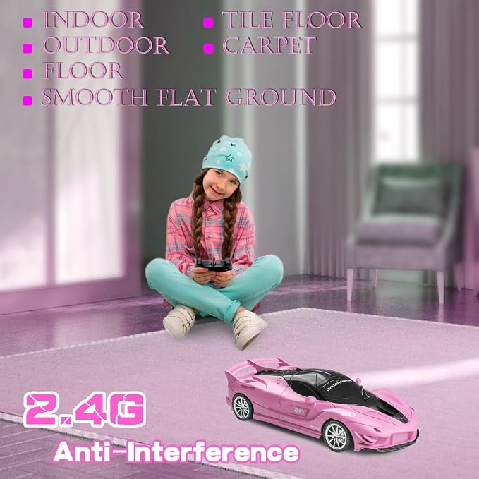Remote Control Car, Rechargeable RC Racing, 2.4Ghz Electric Power On Road High - Image 2