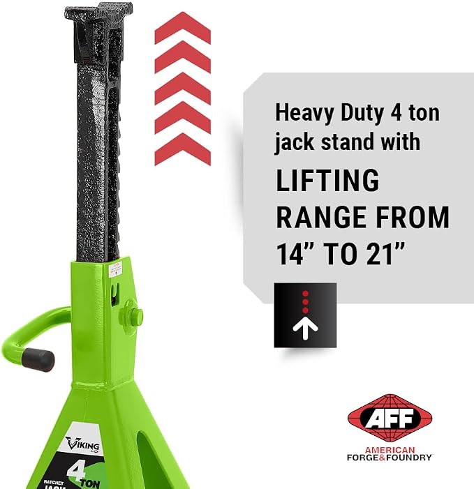 AFF Viking 4 Ton Jack Stand Set - Image 2