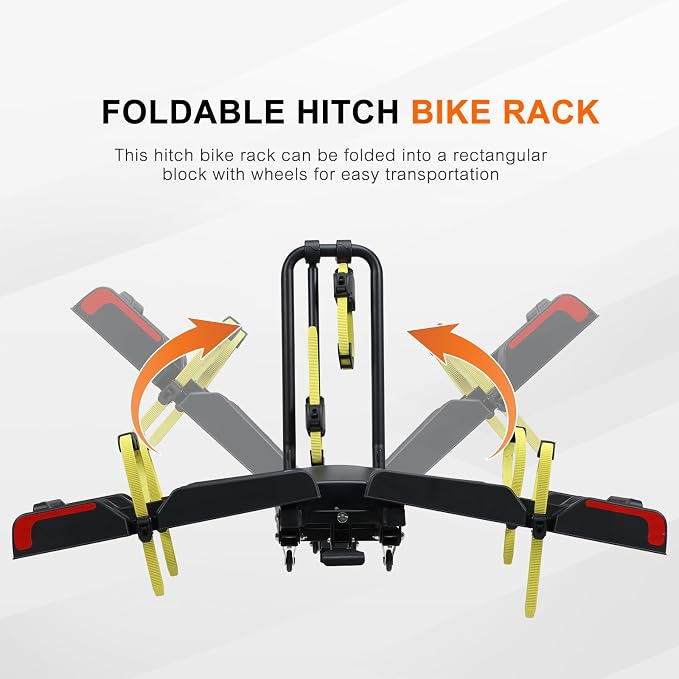 2 E-Bike Foldable Hitch Mount Bike Rack - Image 4