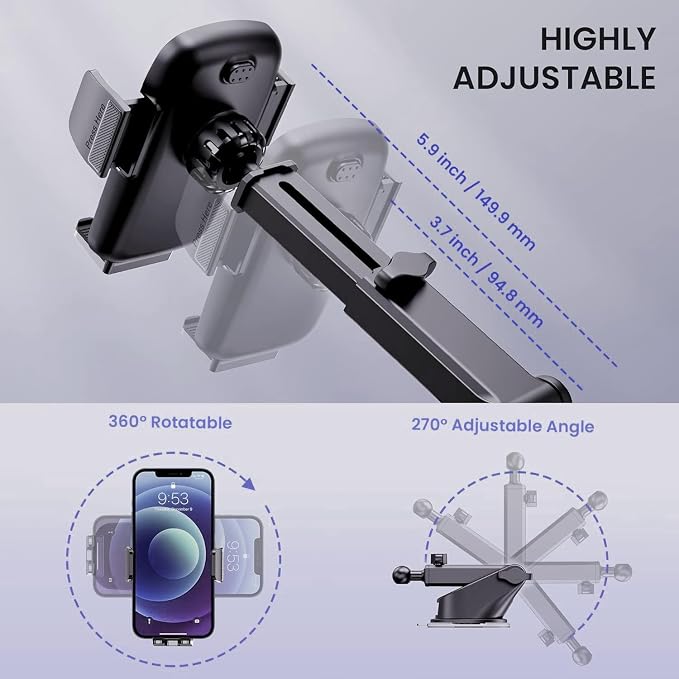 Qifutan Universal Car Phone GPS Navigator Mount - Image 3