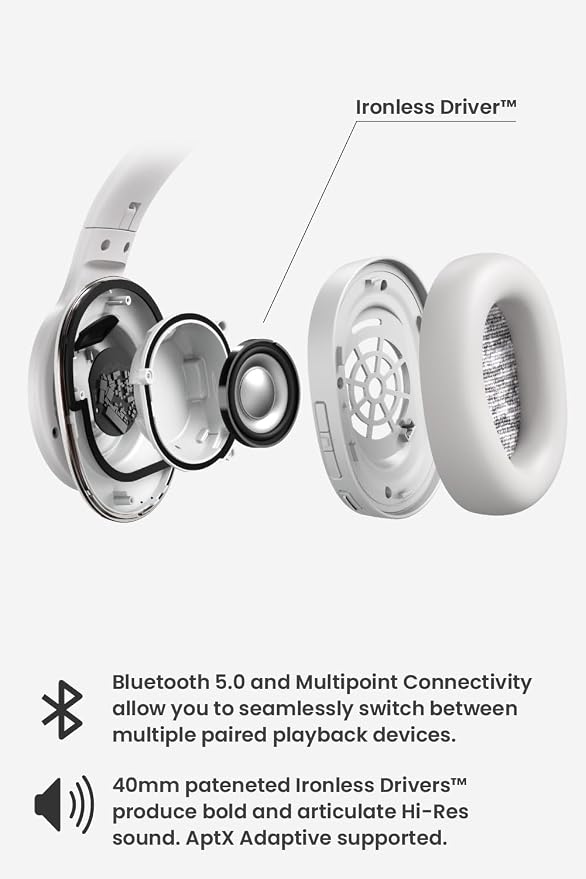 Cleer Audio Enduro ANC Noise Canceling Headphones, Over-The-Ear Design - Image 6