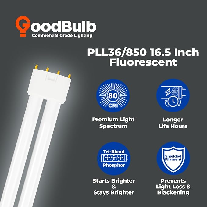 GoodBulb PLL36/850 36W 16.5" Twin Tube Compact Fluorescent Light Bulb 4-pin - Image 4