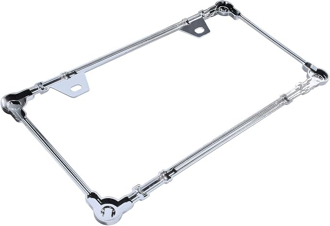 Creathome 3D Chrome License Plate Frames, Pure Zinc Alloy Metal - Image 6