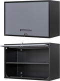 Metal Wall Cabinet with Locking Door and Shelf, Hanging Garage Cabinets with by Anxxsu