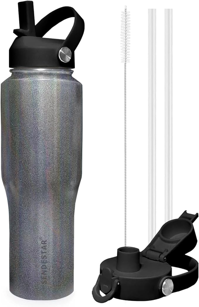 SENDESTAR 40oz Stainless Steel Water Bottle, Double Wall Vacuum Insulated Bottle by Sendestar