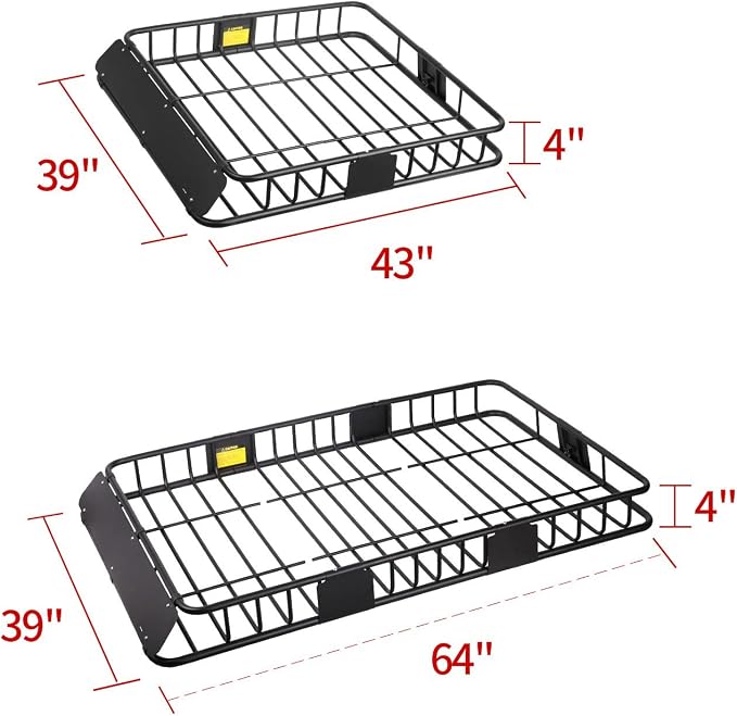 Leader Accessories Roof Rack Cargo Basket - Image 2