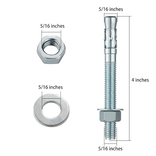 5/16x4" 50Pcs Inch Standard Fasteners - Image 2