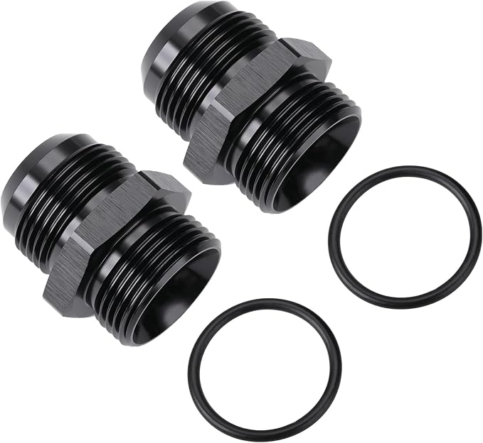 16AN Male Flare to 16AN ORB O-ring Boss Fuel Pump Rail Adapter Fitting Aluminum - Image 4