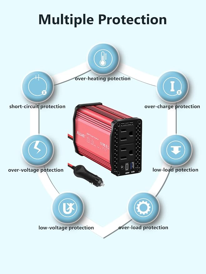 ALLWEI 300W Car Power Inverter - Image 6