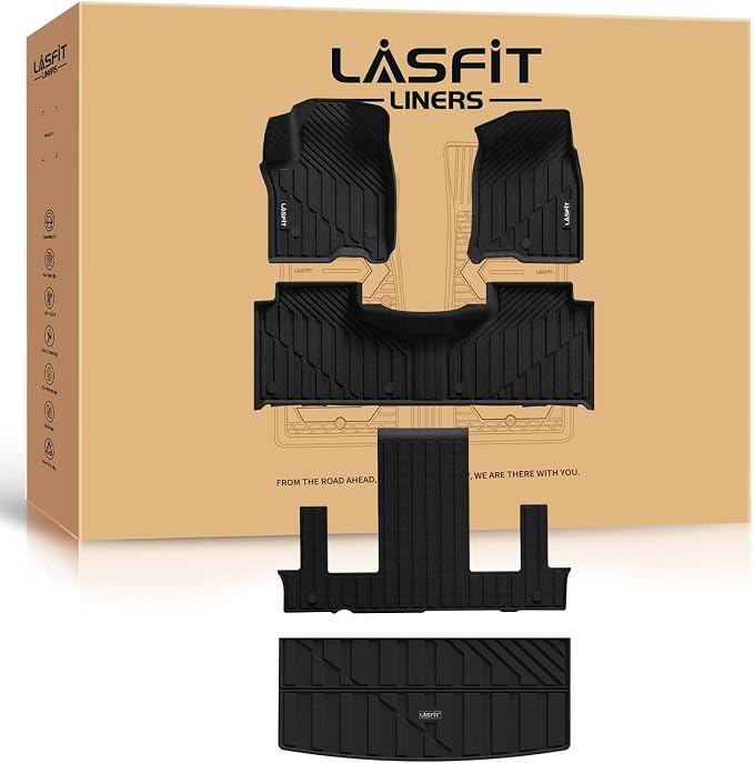 LASFIT Floor Mats & Cargo Liner 2021-2025 & Only 7 Seats by LASFIT