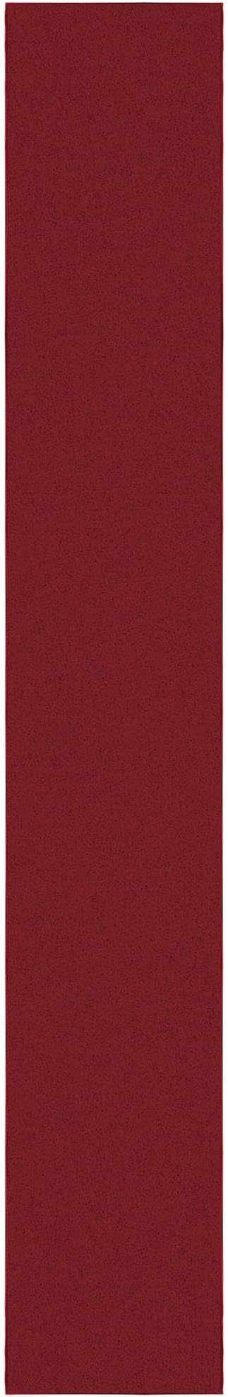 Ottomanson Hallway Runner Rug 1'10" x 12' Non Slip Solid Area Rugs Easy to - Image 6