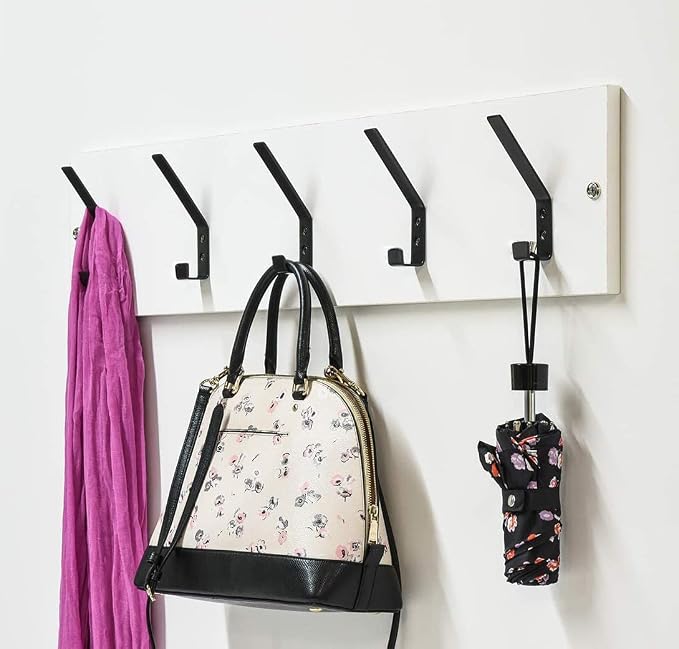 6 Pack Heavy Duty Steel C Style Double Wall Hooks - Image 5