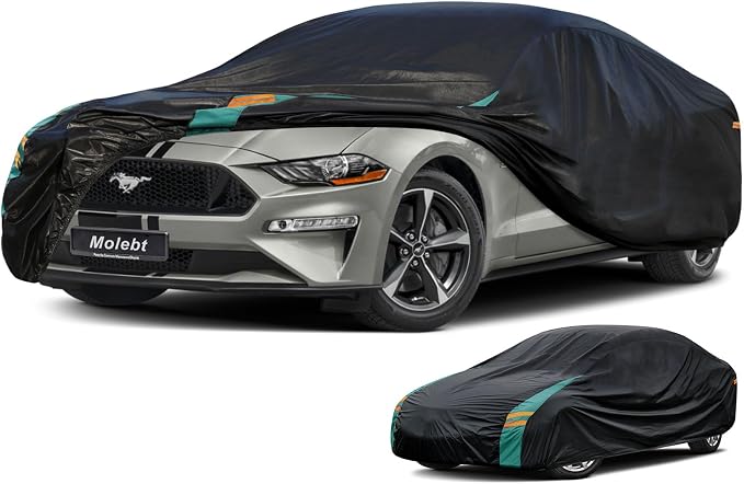 Car Cover for Ford Mustang Coupe/Convertible Fit 1964-2024 Mustang GT Cobra by Molebt