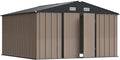 Greesum 10×10FT Outdoor Storage Shed, Metal Patio Storaged Sheds by BuynowfromGreesum