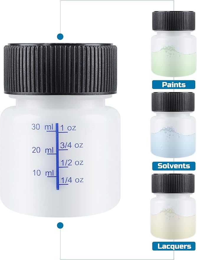 Lichamp Touch Up Paint Container, 50-Piece 1 oz Paint Touch Up Bottles - Image 3