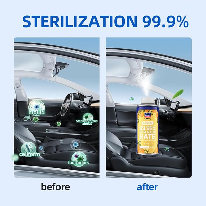 Glodway Whole Car Air Refresher Spray, Odor Eliminator Eliminates Strong - Image 3
