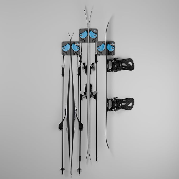 Ultimate Ski & Snowboard Wall Rack | Secure, Non-Slip Storage | Fits Any - Image 2