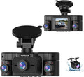 Dash Cam Front and Rear, 360 Dgree View 4 Channel Dash Camera by HUPEJOS
