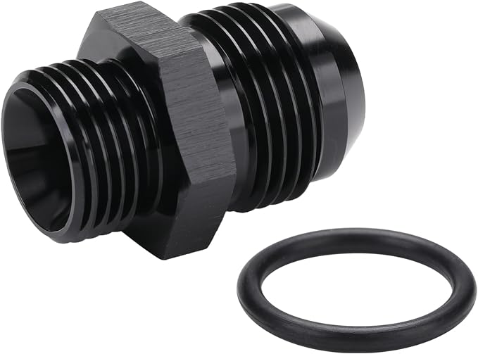 10AN Male Flare to 8AN ORB O-ring Boss Fuel Pump Rail Adapter Fitting Aluminum - Image 5