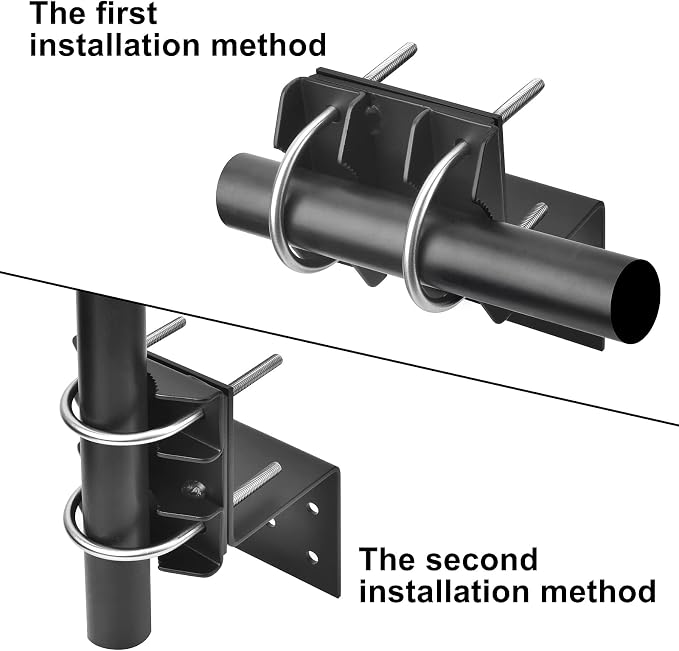 Antenna Mount Outdoor Antenna Pole Mast Mount Bracket- Heavy Duty Steel - Image 4