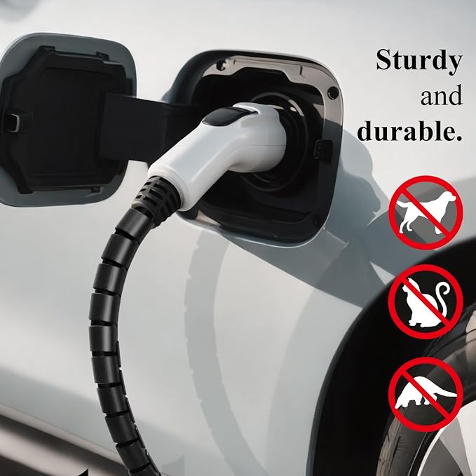 Spiral Cable Wrap, 26FT EV Charger Cord Protector Sleeve - Image 7