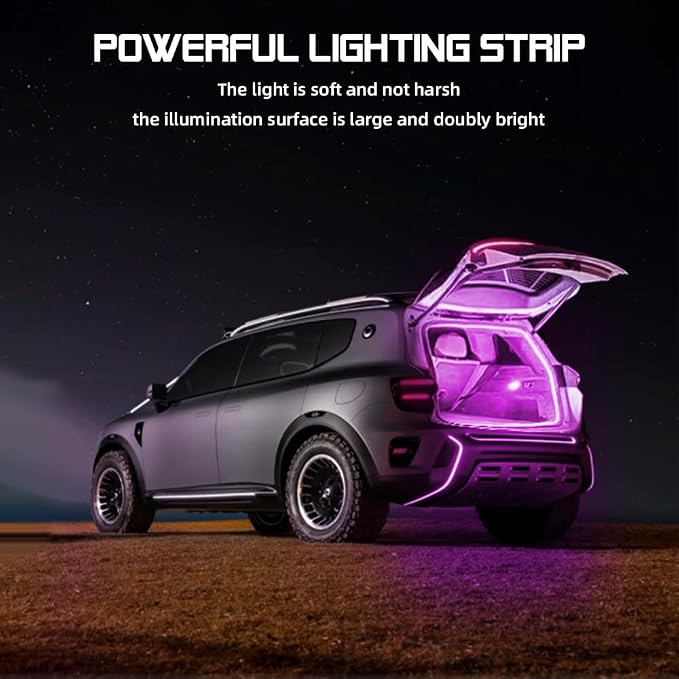 Car LED Strip Light For Trunk, 158Inch IP67 Silicone Waterproof Neon Light - Image 5