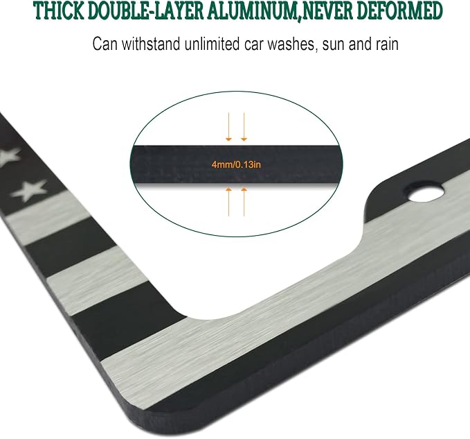 American Flag License Plate Frames - Image 7