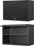 Metal Wall Cabinet with Locking Door and Shelf, Hanging Garage Cabinets with by Anxxsu