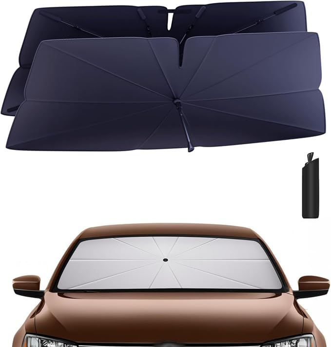 Windshield Sun Shade Umbrella for 2011-2018 Volkswagen VW Jetta Accessories: by HIMUMOY