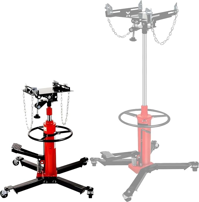 Transmission Jack 1660 lbs/ 0.75 Ton Capacity Hydraulic Telescopic Transmission - Image 8