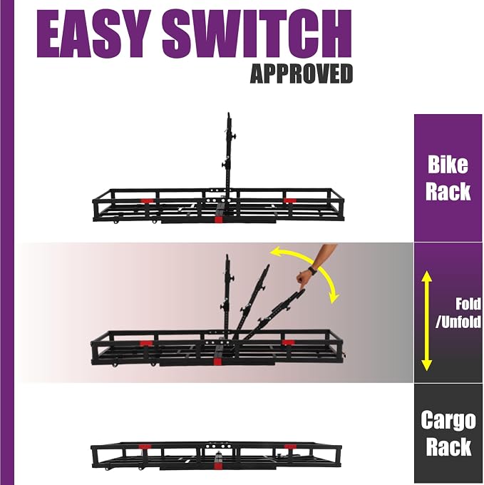 Hitch-Mount Bike Rack for Ebike Heavy-Duty - Image 5